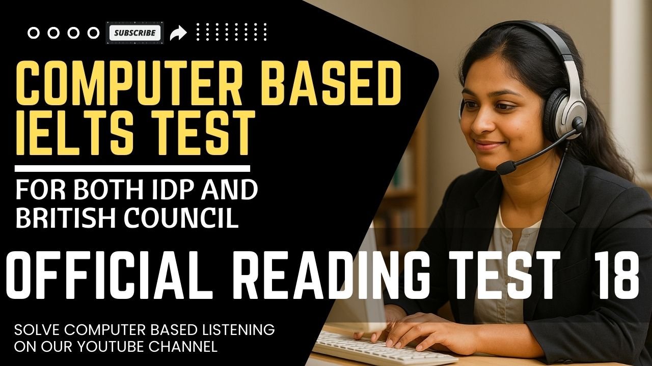 Real Exam Reading Test 18