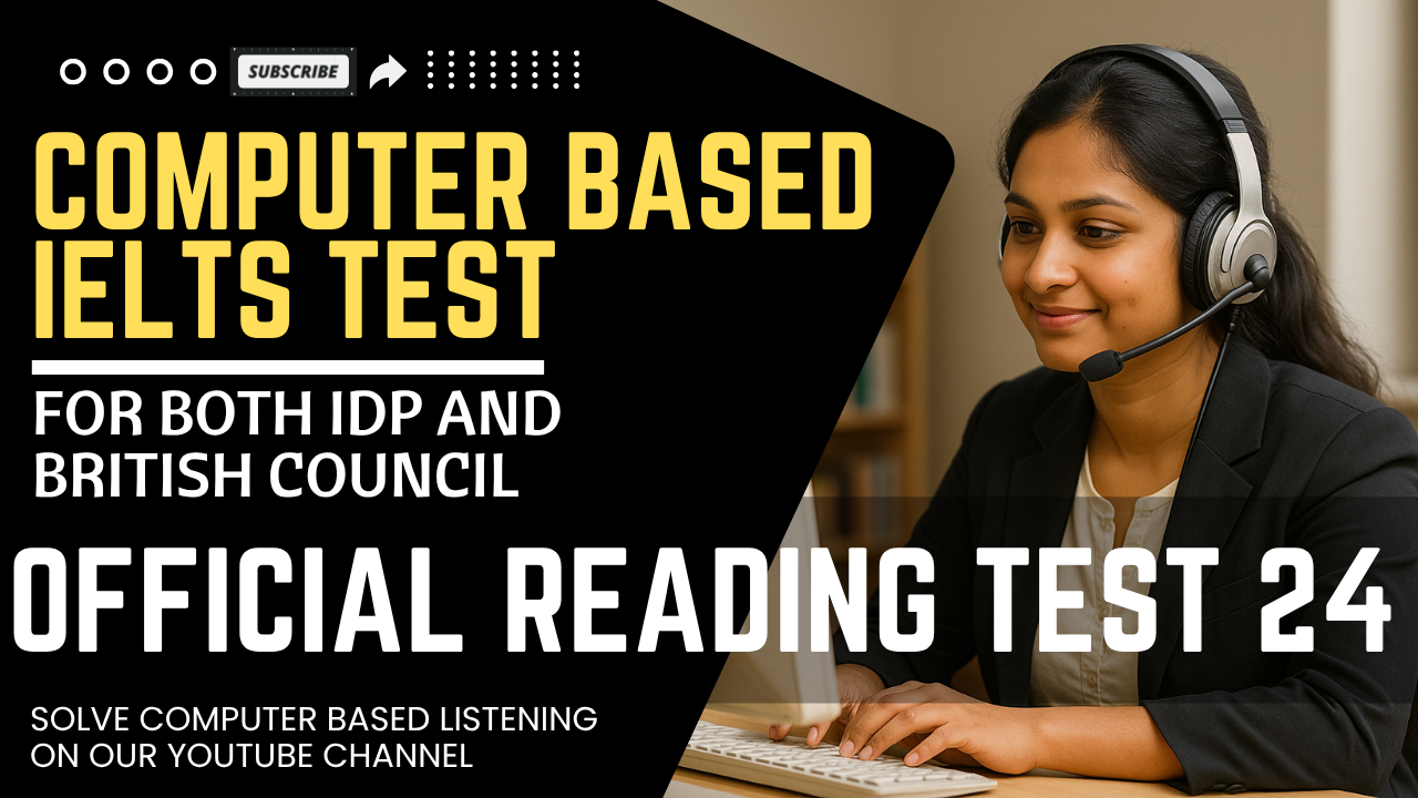 Real Exam Reading Test 24