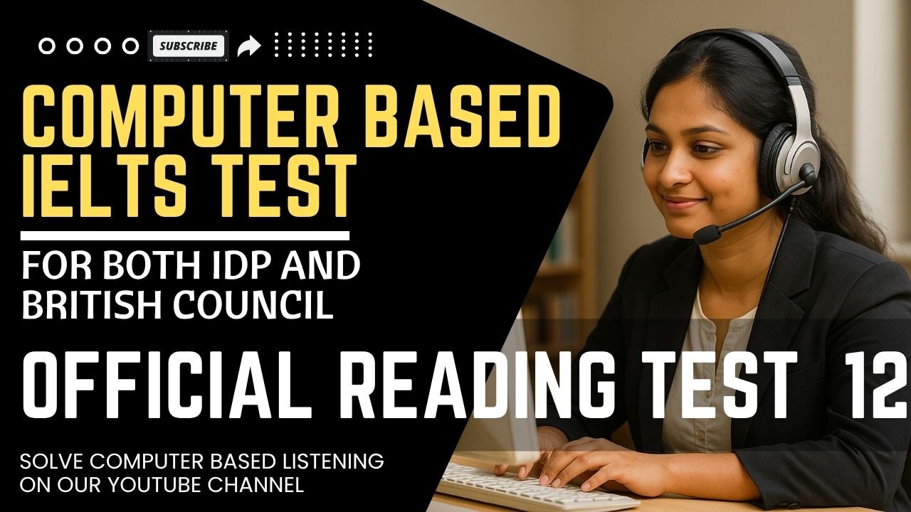 Real Exam Reading Test 12