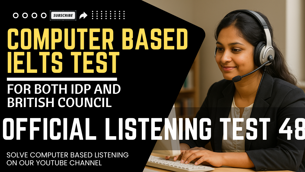 Real Exam Ielts Listening Test 48 - cover