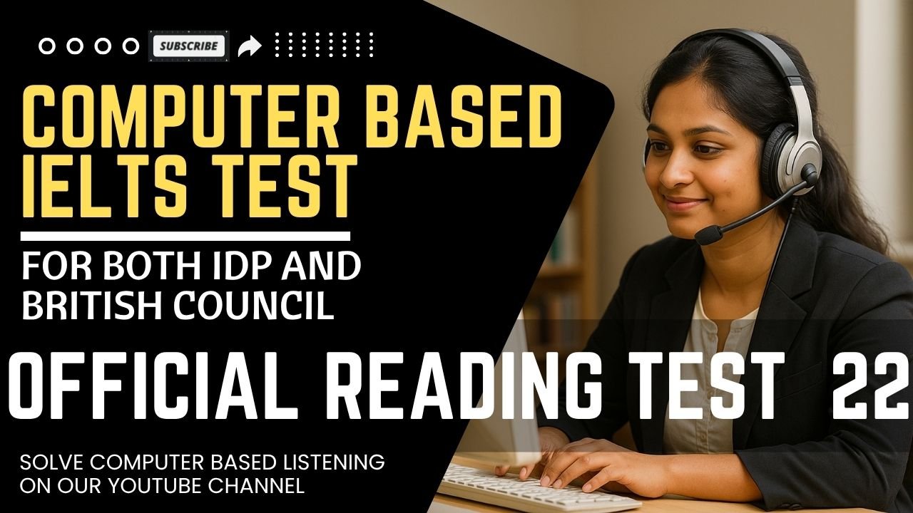 Real Exam Reading Test 22