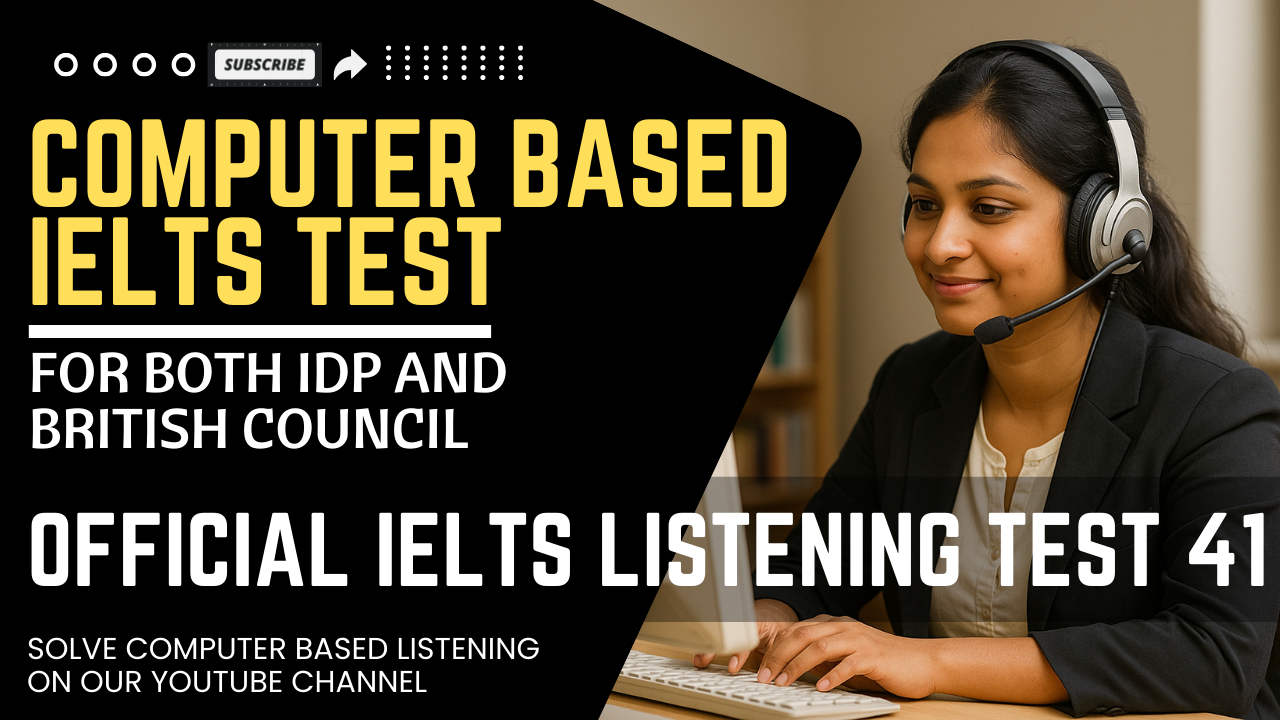 Real Exam Ielts Listening Test 41 - cover