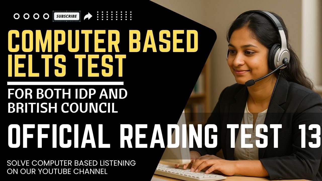 Real Exam Reading Test 13