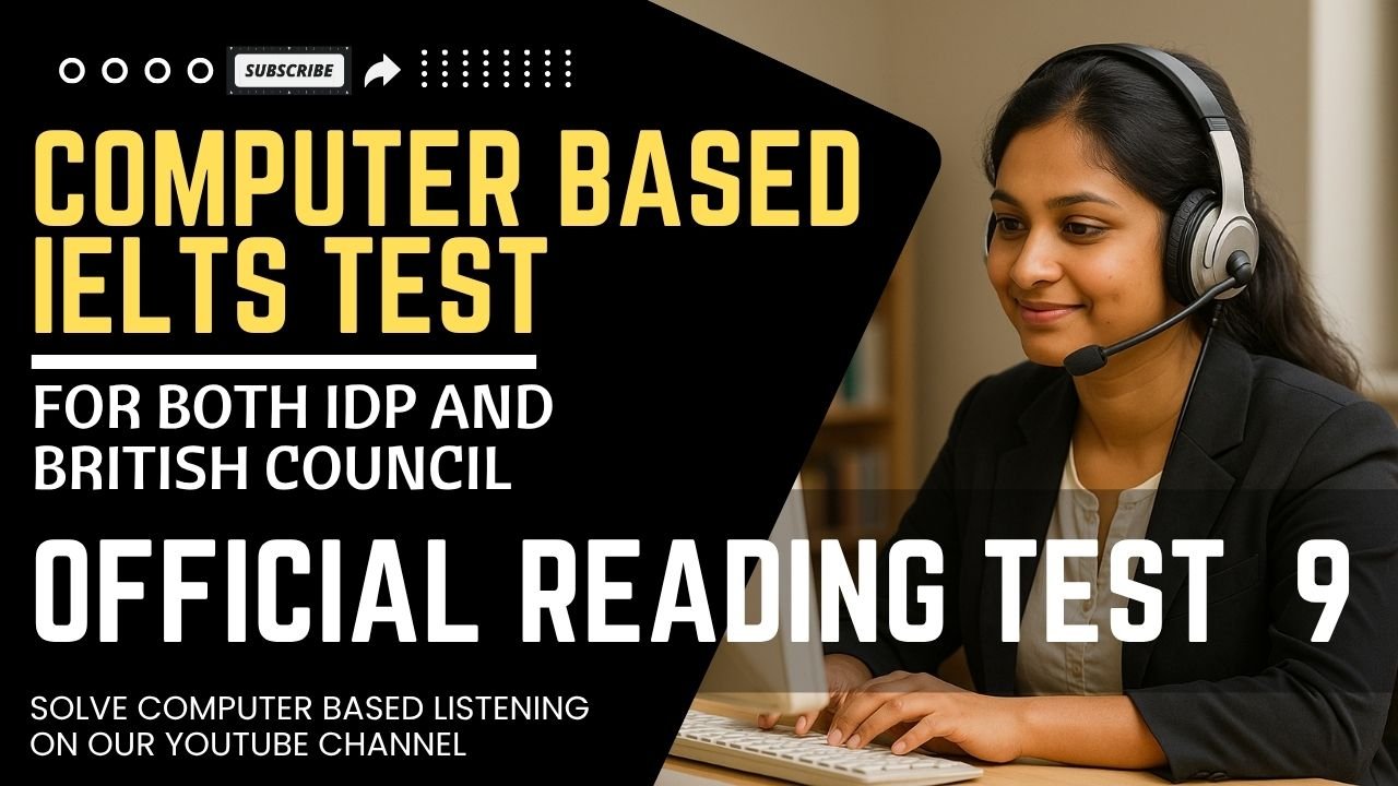 Real Exam Reading Test 9